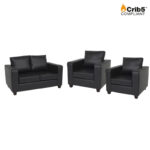 Crib 5 Barcelona PVC 3 Piece Suite (2 Seater + 2 Armchairs) Waterproof