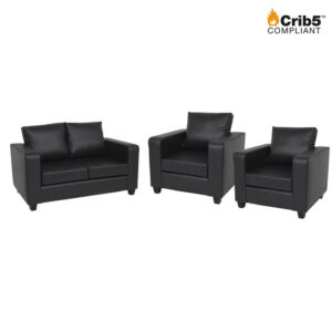 Crib 5 Barcelona PVC 3 Piece Suite (2 Seater + 2 Armchairs) Waterproof