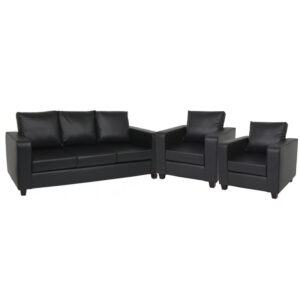 Barcelona PVC 3 Piece Suite (3 Seater + 2 Armchairs ) Waterproof