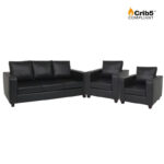 Crib 5 Barcelona PVC 3 Piece Suite (3 Seater + 2 Armchairs) Waterproof