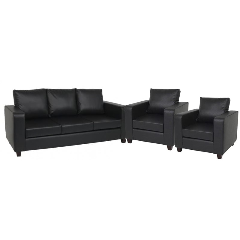 Barcelona PVC 3 Piece Suite (3 Seater + 2 Armchairs ) Waterproof