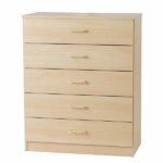Essential - 5 Drawer Chest - Woodgrain