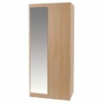 Essential - Double Robe with Mirror - Woodgrain