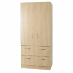 Essential - 2 Drawer Combi Robe - Woodgrain