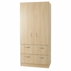 Essential - 2 Drawer Combi Robe - Woodgrain