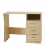 Essential - Student Desk Half - Woodgrain